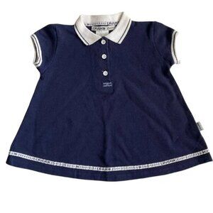 Chevignon Made in France Baby Girl's Navy Blue Dress Size 6 Months
